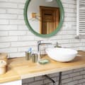Miniatyrbild 3 av 6: Relaxdays Badaccessoarer, 4 delar, i rostfritt stål, tvålpump, tvålbehållare, muggar, guld