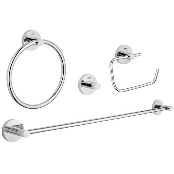 GROHE 40823001 | ESSENTIALS TILLBEHÖRSSATS | 4 I 1, KROM