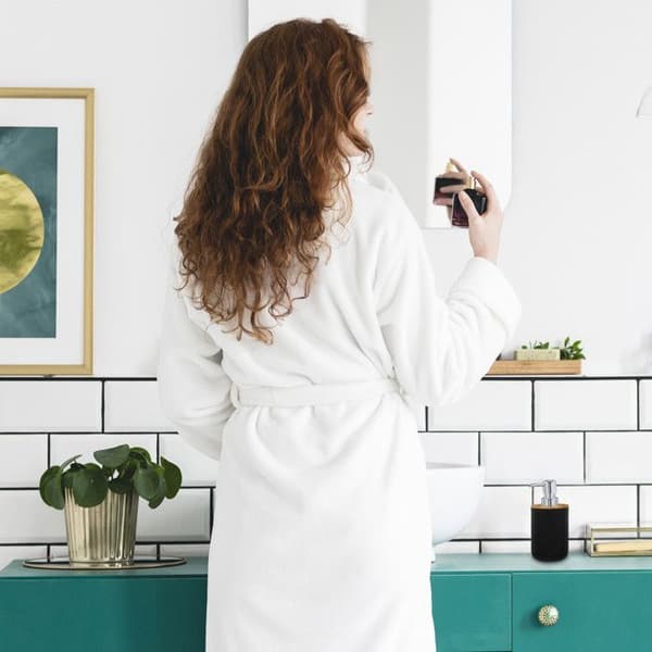Relaxdays badtillbehör, set om 6, i plast och bambu, komplett set, svart