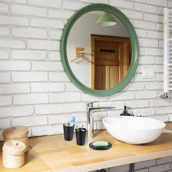 Relaxdays Badrumsaccessoarer, 4 delar, rostfritt stål, tvålbehållare, tvåldispenser, muggar, antracit