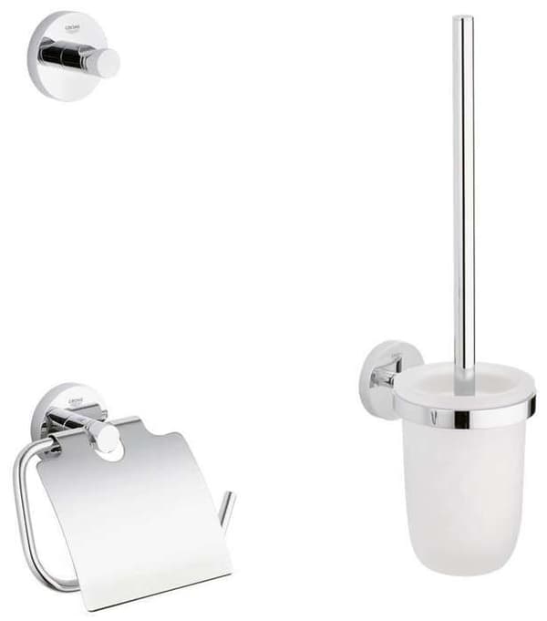 GROHE essentials Silver tillbehörsset - 40407001