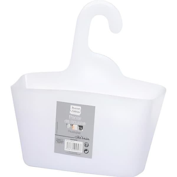 Hängande duschkorg - HOMEA - Vit - Plast - 23,5x8x25,5 cm
