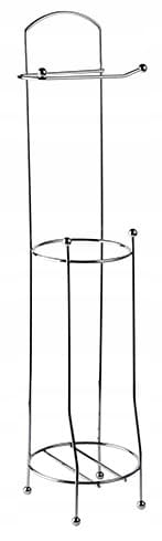 Fritstående toiletpapirholder med refill ONE krom