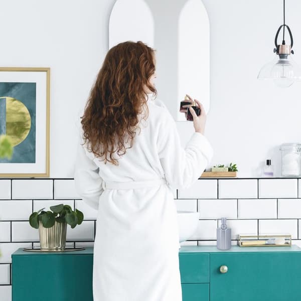 Relaxdays badrumstillbehör, 5 delar, i polerat rostfritt stål och plast, modern och harmonisk design, silverfärgad