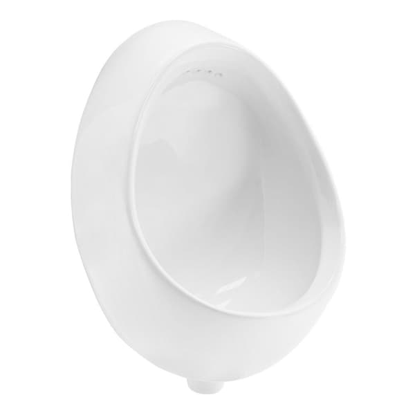 ECD Germany Urinal Feed bagfra hvid, høj kvalitet keramisk pinkinkline, moderne design pissoir, 35x42x30 cm, rund, skylle kant lukket, flyder baglæns