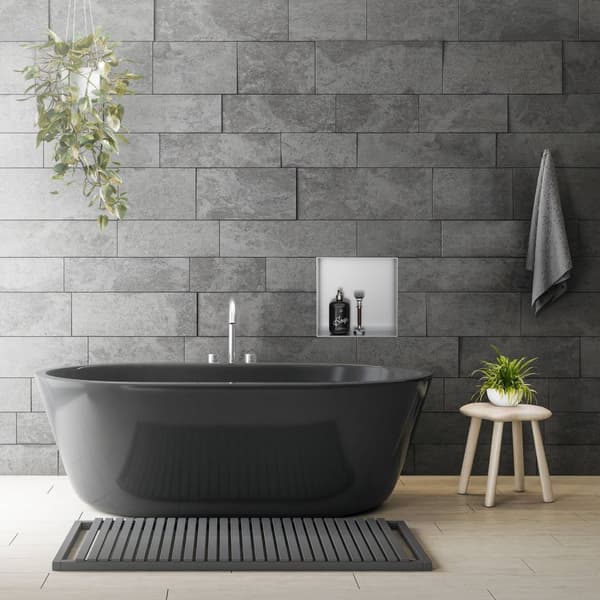 Suihkutarjotin 30x30 cm hopea ruostumaton teräs uppokehys Seinänurkkaus Suihkutarjotin LuxeBath
