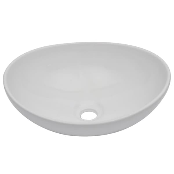 vidaXL Badrumsmöbler 2 delar keramik vit