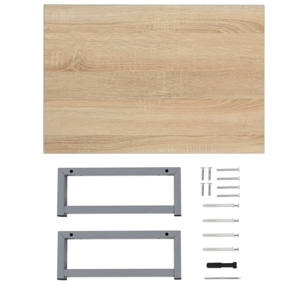 vidaXL Baderomsmøbler eik 60x40x16,3 cm