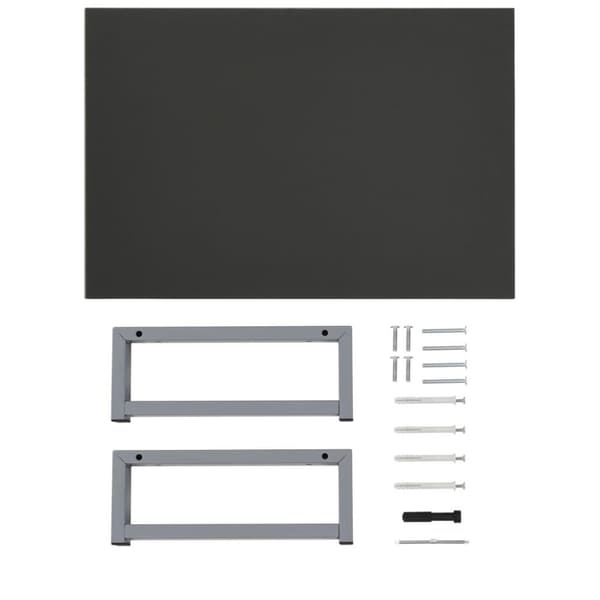vidaXL Baderomsmøbler grå 60x40x16,3 cm