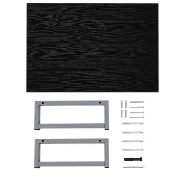vidaXL Baderomsmøbler svart 60x40x16,3 cm