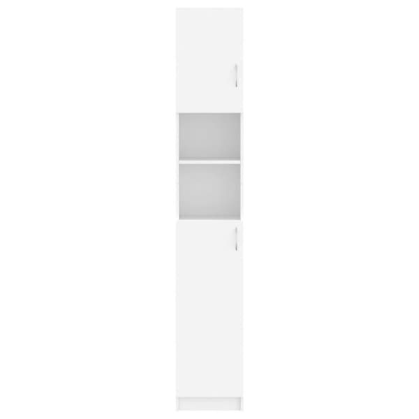 vidaXL badeværelsesskab 32x25,5x190 cm spånplade hvid