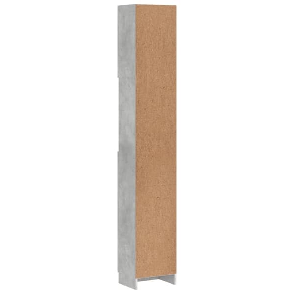 vidaXL Baderomsskap betonggrå 32x25,5x190 cm sponplate