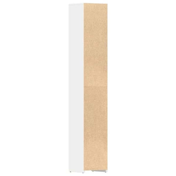 vidaXL Kylpyhuonekaappi valkoinen 30x30x183,5 cm lastulevy