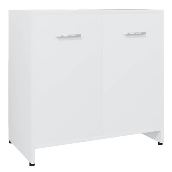 vidaXL badeværelsesskab 60x33x61 cm konstrueret træ hvid