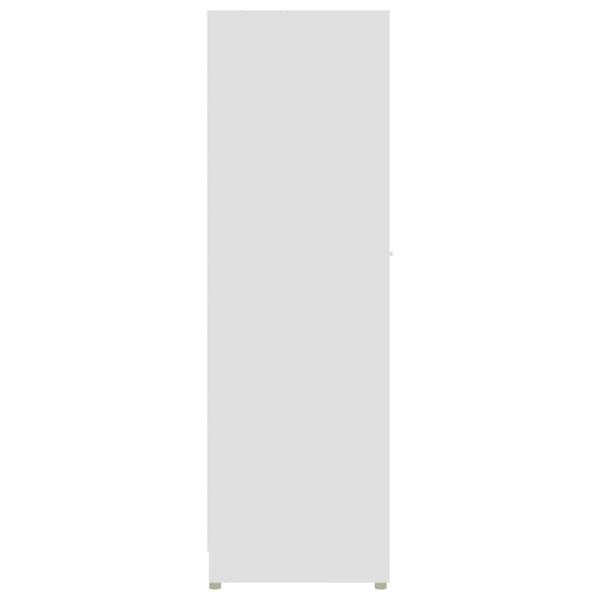 vidaXL badeværelsesskab 30x30x95 cm konstrueret træ hvid