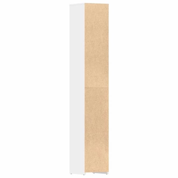 vidaXL Baderomsskap høyglans hvit 30x30x183,5 cm sponplate