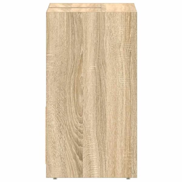 vidaXL badeværelsesskab 60x33x61 cm konstrueret træ sonoma-eg