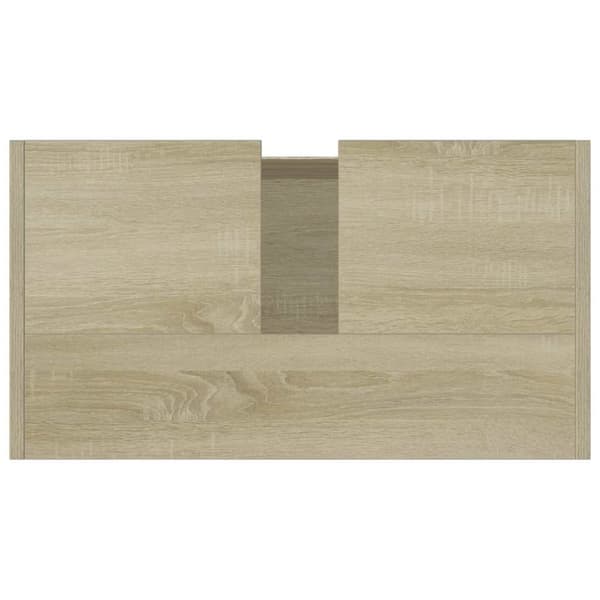 vidaXL badeværelsesskab 60x33x61 cm konstrueret træ sonoma-eg
