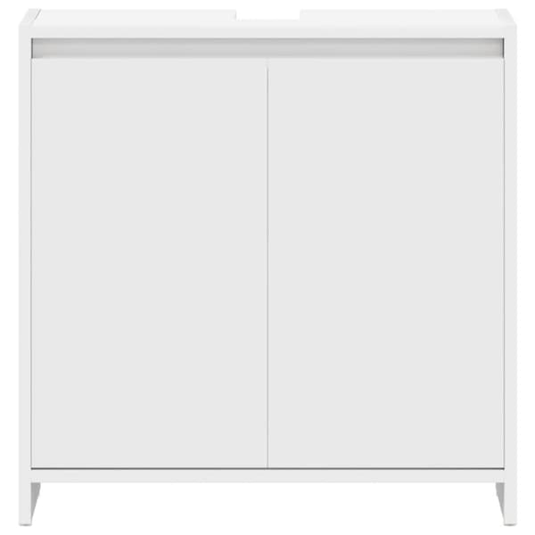 vidaXL badeværelsesskab 60x33x61 cm konstrueret træ hvid