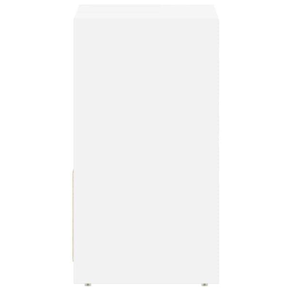 vidaXL badeværelsesskab 60x33x61 cm konstrueret træ hvid