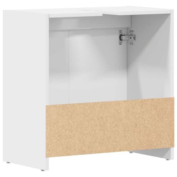 vidaXL badeværelsesskab 60x33x61 cm konstrueret træ hvid