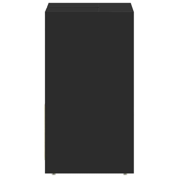 vidaXL Badrumsskåp svart 60x33x61 cm konstruerat trä