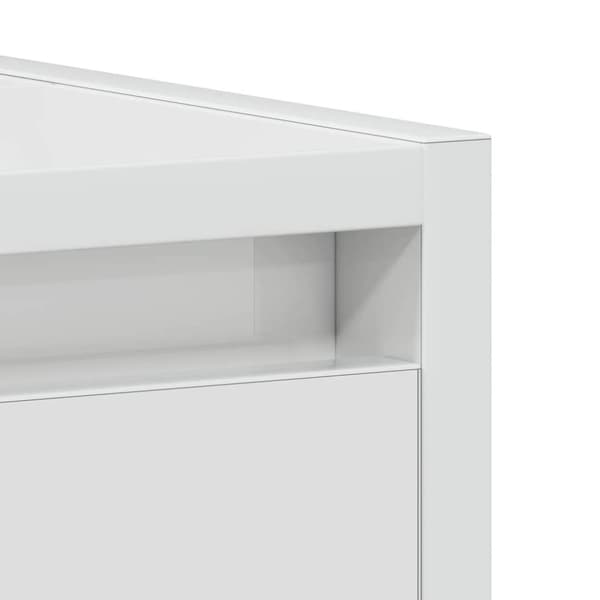 vidaXL badeværelsesskab 60x33x61 cm konstrueret træ hvid højglans