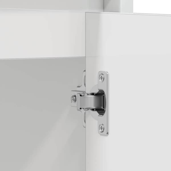 vidaXL badeværelsesskab 60x33x61 cm konstrueret træ hvid højglans