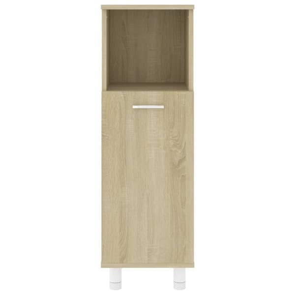 vidaXL Kylpyhuonekaappi Sonoma-tammi 30x30x95 cm lastulevy