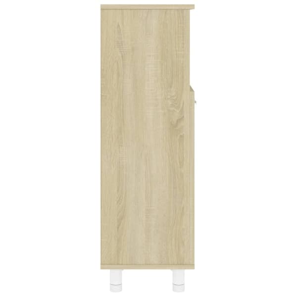 vidaXL Kylpyhuonekaappi Sonoma-tammi 30x30x95 cm lastulevy