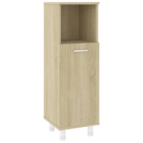 vidaXL Kylpyhuonekaappi Sonoma-tammi 30x30x95 cm lastulevy