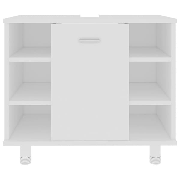 vidaXL Kylpyhuonekaappi valkoinen 60x32x53,5 cm tekninen puu