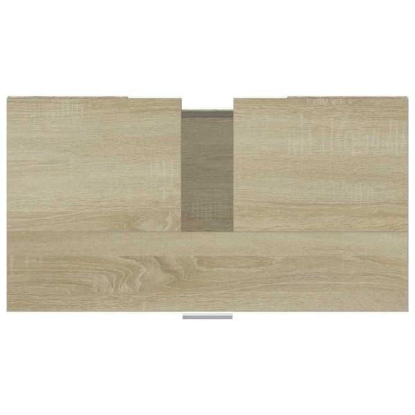 vidaXL Badrumsskåp sonoma-ek 60x32x53,5 cm konstruerat trä