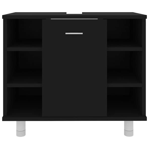 vidaXL Baderomsskap svart 60x32x53,5 cm konstruert tre