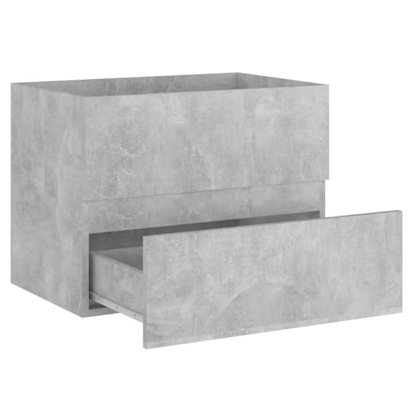 vidaXL Tvättställsskåp betonggrå 60x38,5x45 cm konstruerat trä