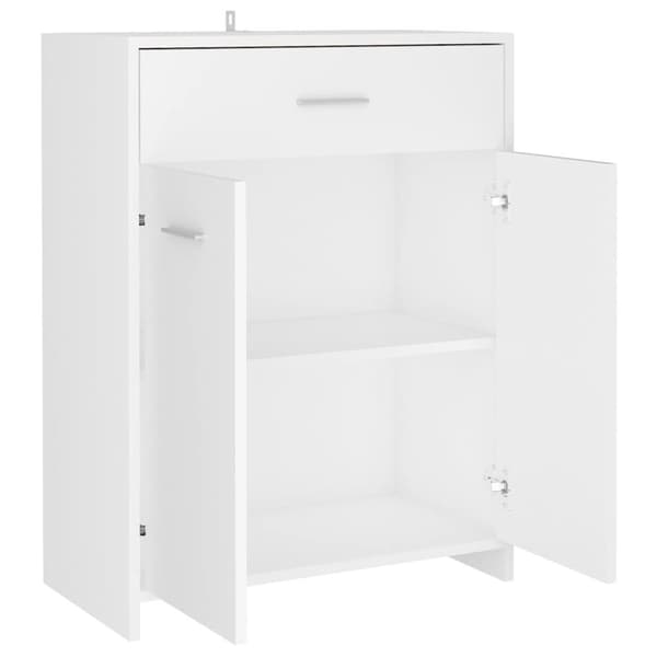 vidaXL badeværelsesskab 60x33x80 cm konstrueret træ hvid