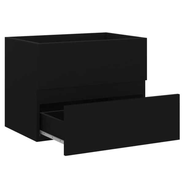 vidaXL skab til håndvask 60x38,5x45 cm konstrueret træ sort