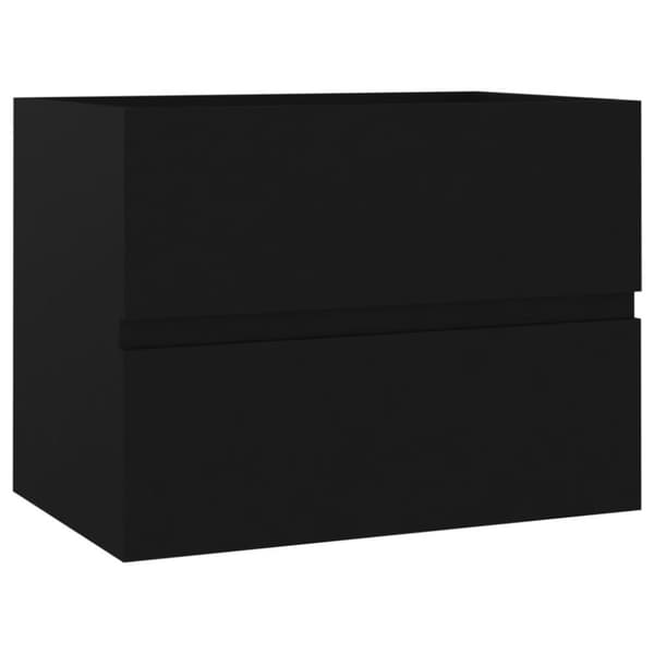 vidaXL skab til håndvask 60x38,5x45 cm konstrueret træ sort