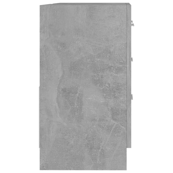 vidaXL underskab til håndvask 63x30x54 cm konstrueret træ betongrå