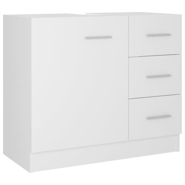 vidaXL underskab til håndvask 63x30x54 cm konstrueret træ hvid