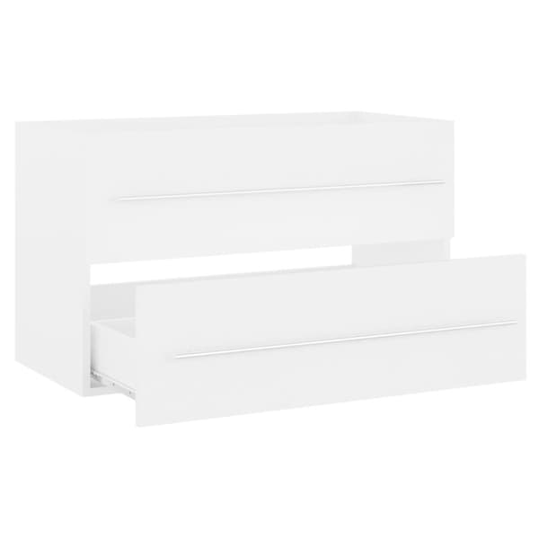 vidaXL Tvättställsskåp vit 80x38,5x48 cm spånskiva