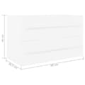 Miniatyrbillede 7 af 7: vidaXL vaskeskab 80x38,5x48 cm spånplade hvid