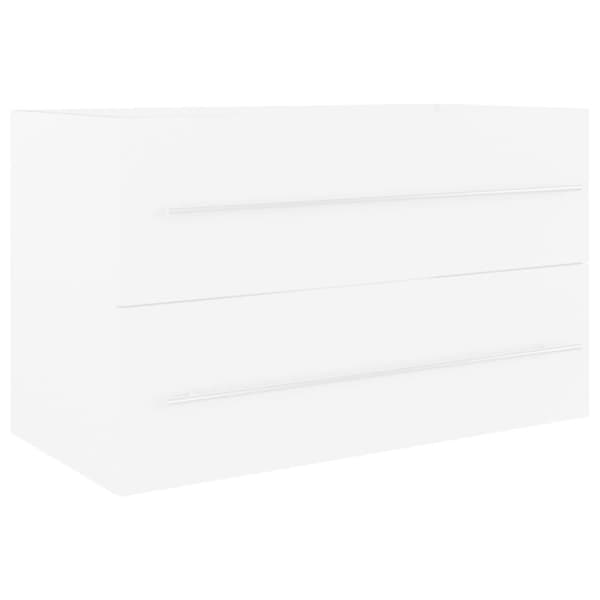 vidaXL vaskeskab 80x38,5x48 cm spånplade hvid