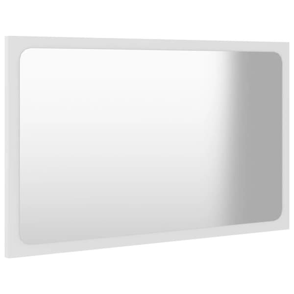 vidaXL Baderomsmøbelsett hvit sponplate