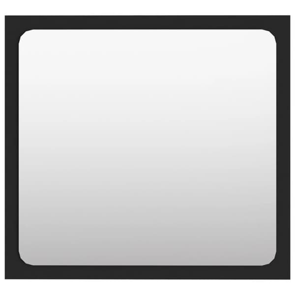 vidaXL Baderomsmøbelsett svart sponplate