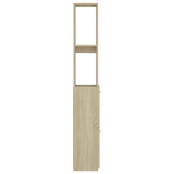 vidaXL badeværelsesskab 25x26,5x170 cm konstrueret træ sonoma-eg