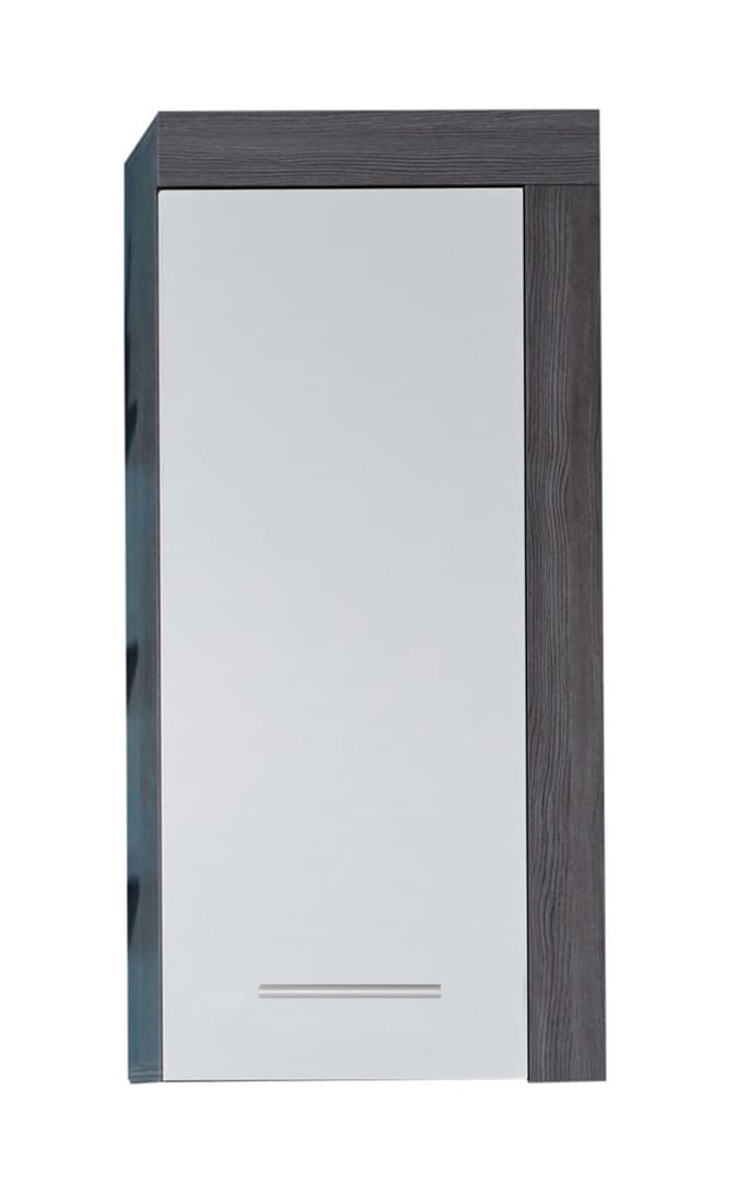 MiamiMaine badrumsskåp 1 dörr röksilver, vit.