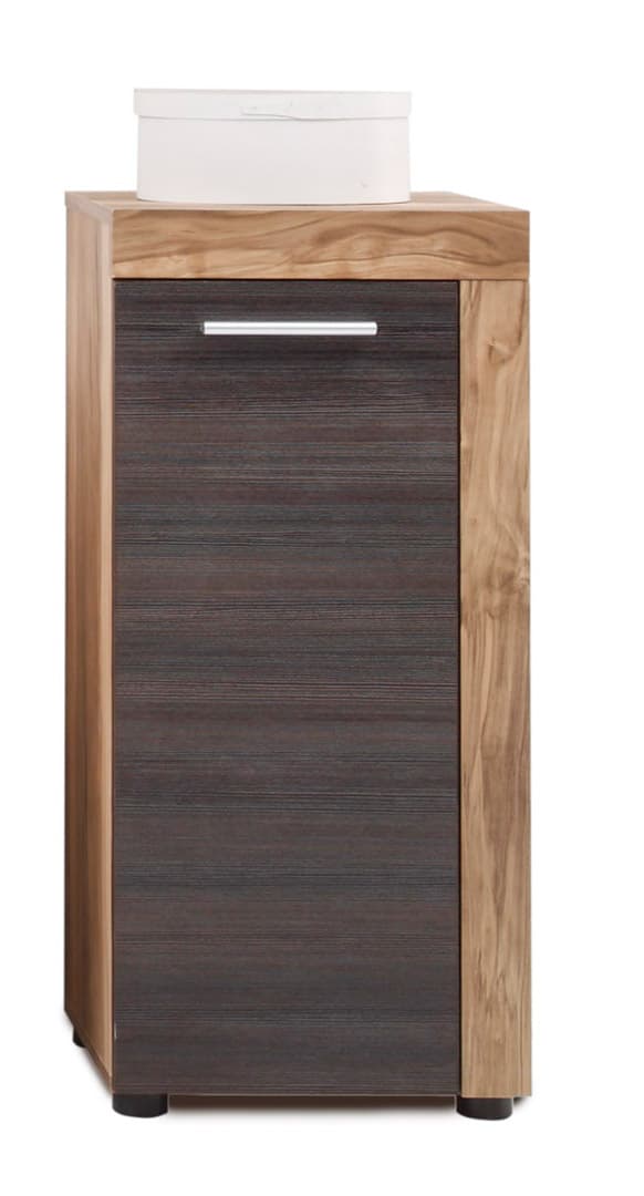 CancunBoom badrumsskåp 1 dörr valnötsmönstrad, Touchwood-look.