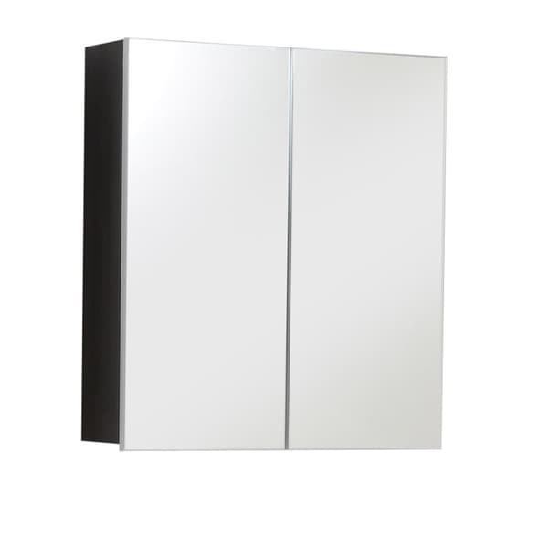 Line spegelskåp badrum 2 dörrar röksilver, spegelglas.