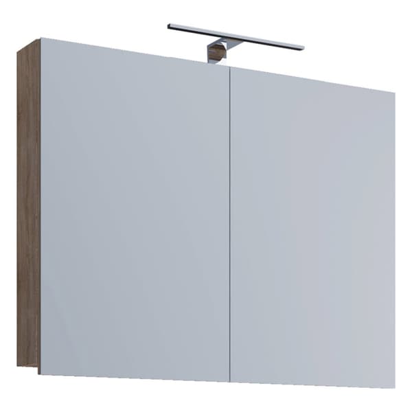 VCB1 speilskap baderom speilskap 60 cm inkl. lys, Sonoma eik dekor.